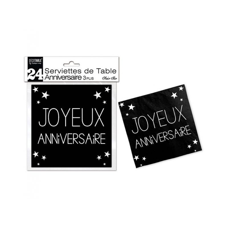 Serviette En Papier Joyeux Anniversaire 18 Ans