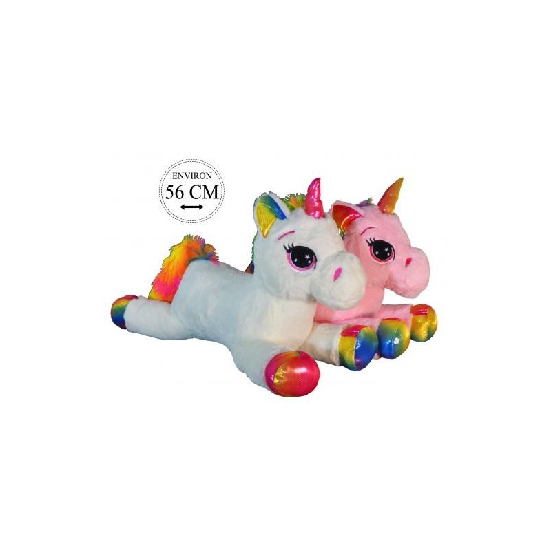 peluche licorne arc en ciel