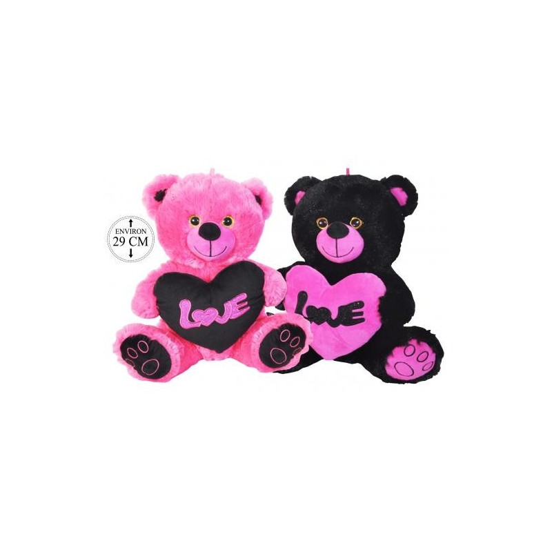 peluche ours coeur