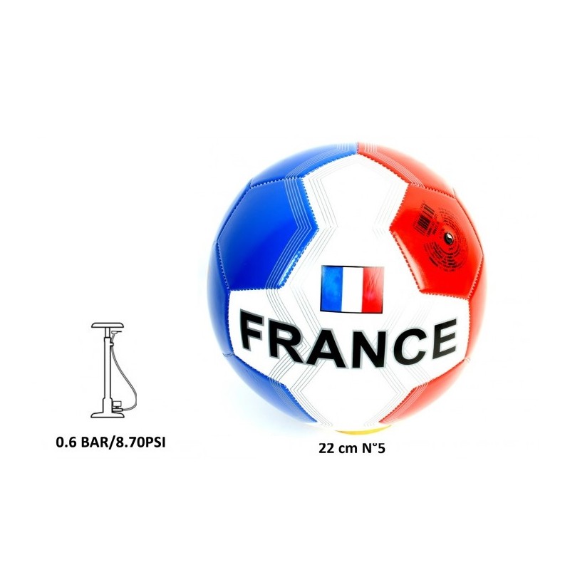 Ballon de Foot Simili Cuir Taille 5 France - Coti Jouets grossiste