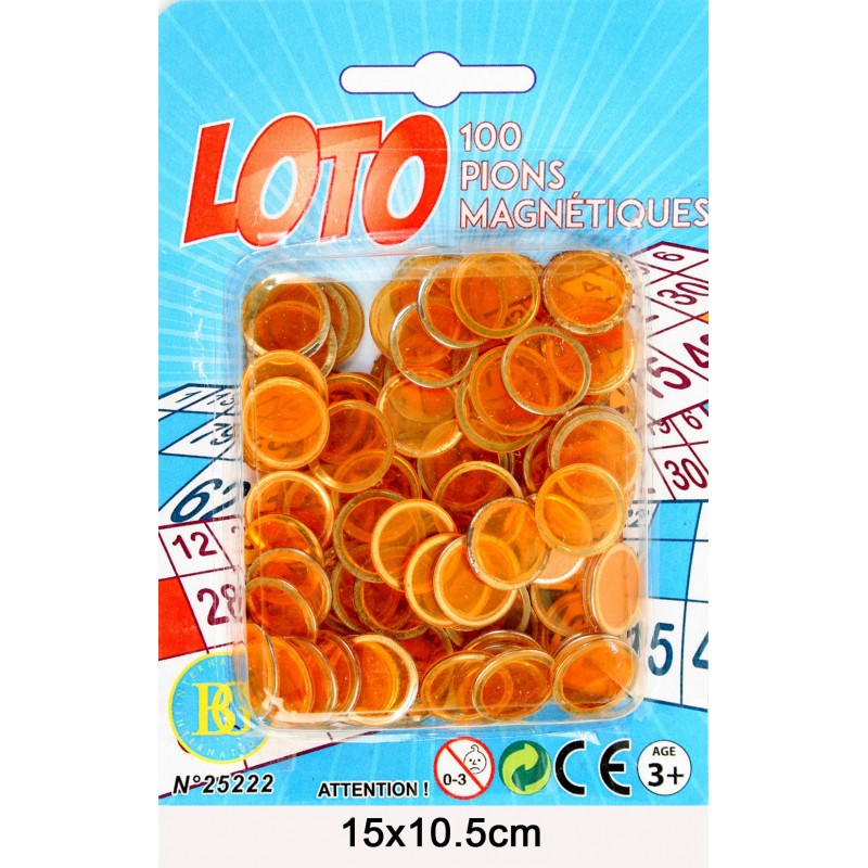 Jetons de Loto Magnétiques 100 Pièces