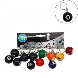 Porte Clés Boule de Billard