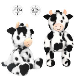 Peluche Vache Assise 26cm