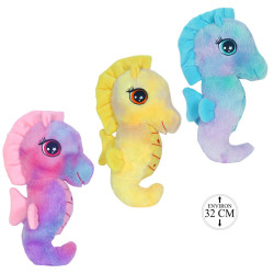 Peluche Hippocampe Pastel 32cm