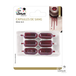 Faux Sang Capsules 6 Pièces