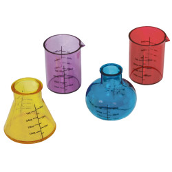 Set de 4 Béchers En Plastique 6cm