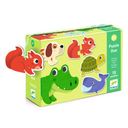 Puzzle Duo Les Animaux - Djeco