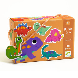 Puzzle Duo Les Dinos - Djeco