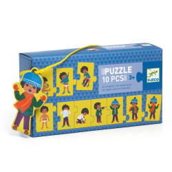 Puzzle Frise Je M'Habille - Djeco