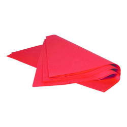 Papier de Soie Ignifugé Rouge 24 Feuilles