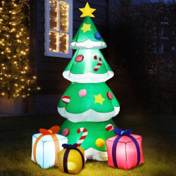 Sapin Gonflable Avec Led Geant 210cm