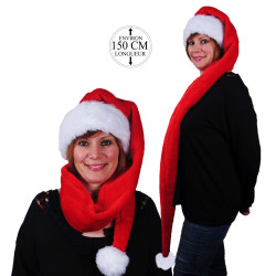 Bonnet de Noël Long en Peluche