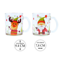 Mug de Noël en Verre...