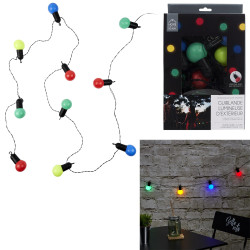 Guirlande D'Ampoules Multicolores Extérieure 10 Leds 5 Mètres