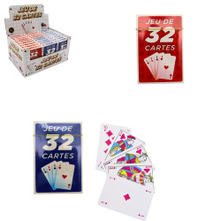 Jeu de 32 Cartes Plastifiées