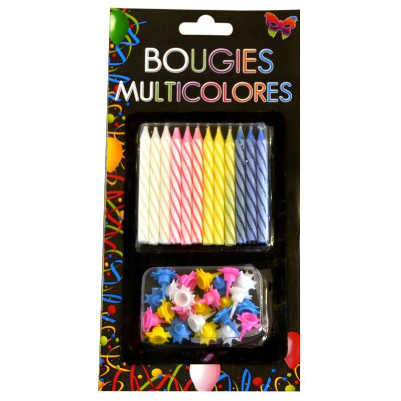 Bougies Anniversaire Multicolores-Coti Jouets, Spécialiste En Articles ...